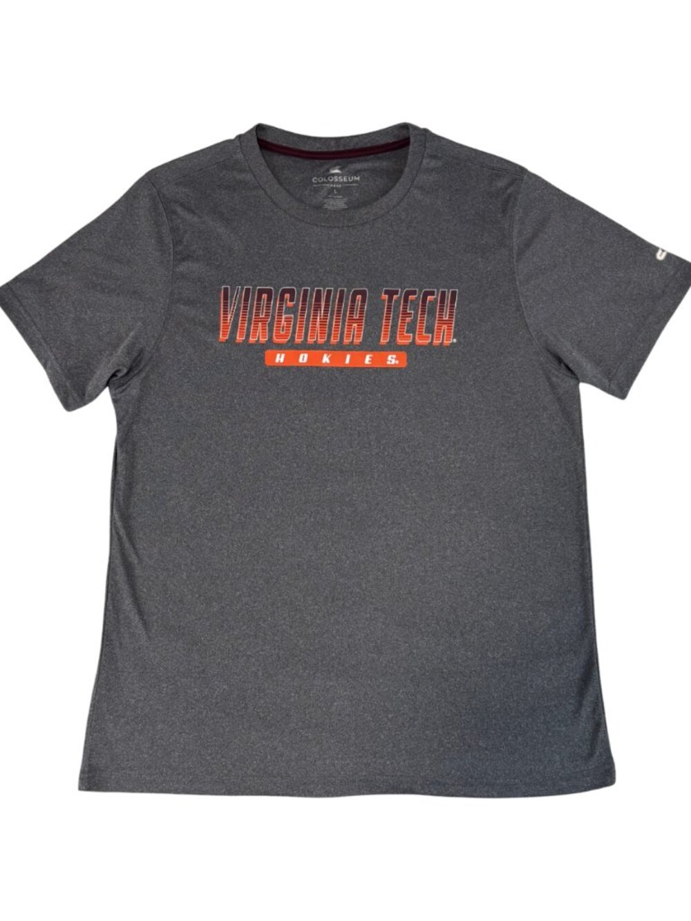Colosseum Men's Virginia Tech Hokies Dry Fit T-Shirt in Gray Size Large